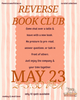 Reverse Book Club - May 23, 2:00 PM to 3:30 PM at Kava & Co.