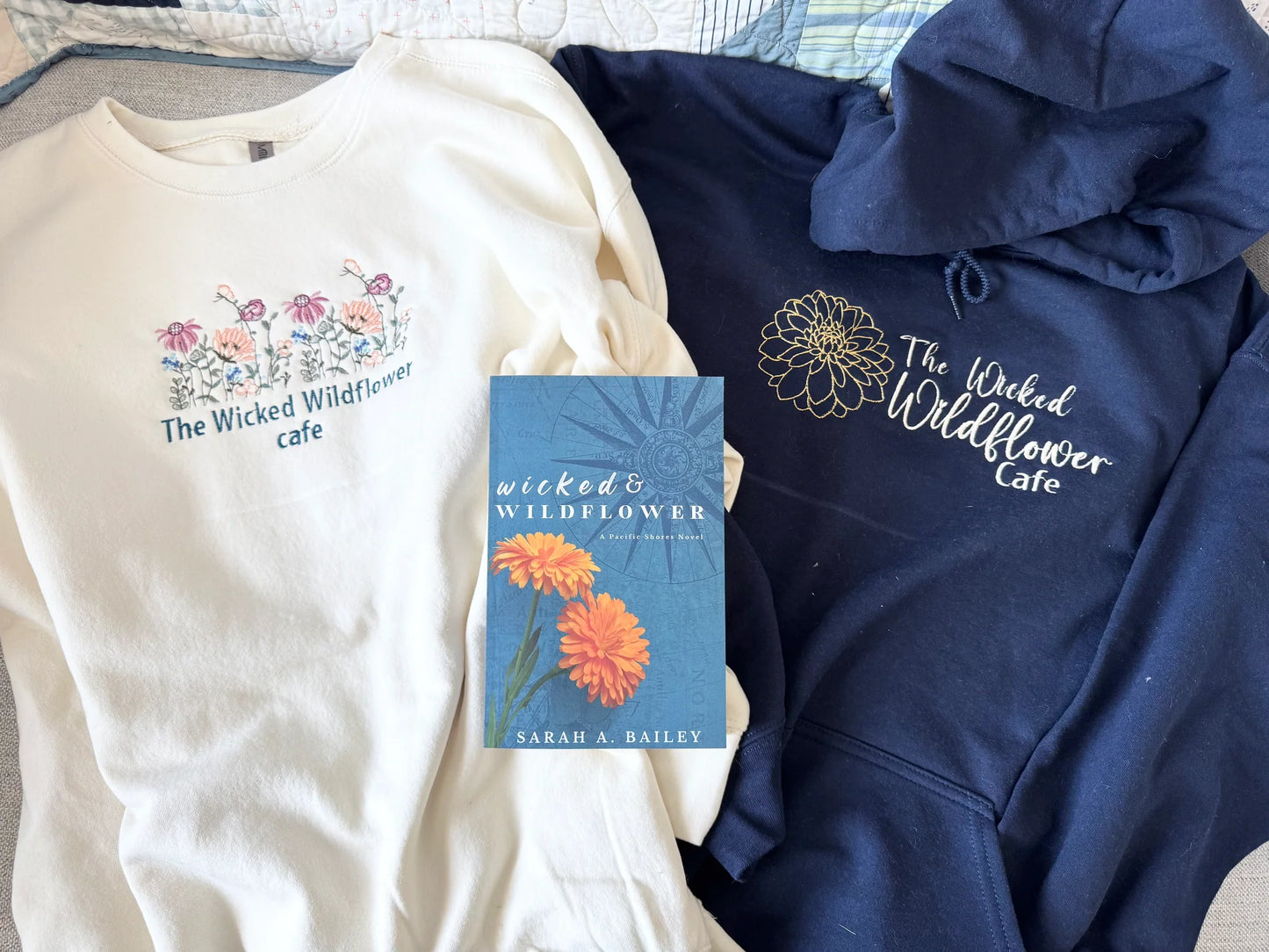 Wicked Wildflower Cafe Floral Sweatshirt